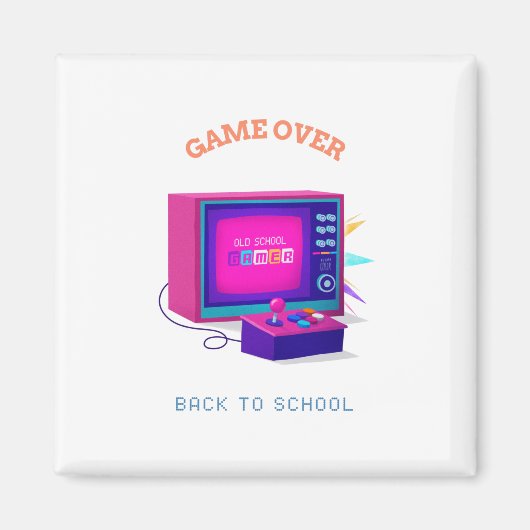 ゲームオーバー新学期 マグネット (正面)