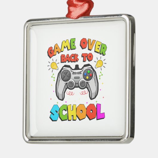 ゲームオーバー新学期 メタルオーナメント (左)