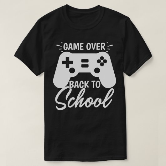 ゲームオーバー新学期 Tシャツ (デザイン正面)