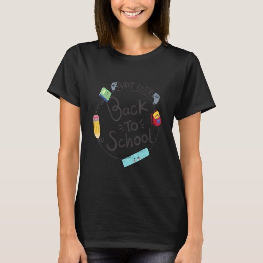 ゲームオーバー新学期 Tシャツ (正面)