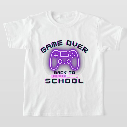 ゲームオーバー新学期 Tシャツ (レイダウン)