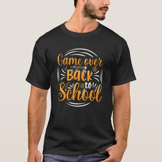 ゲームオーバー新学期 Tシャツ (正面)