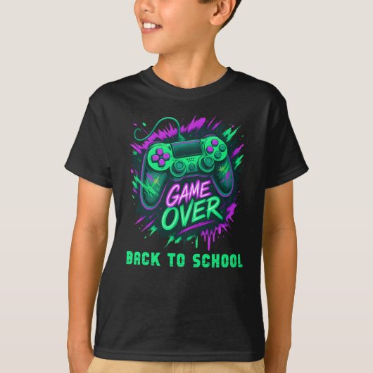 ゲームオーバー新学期 Tシャツ (正面)