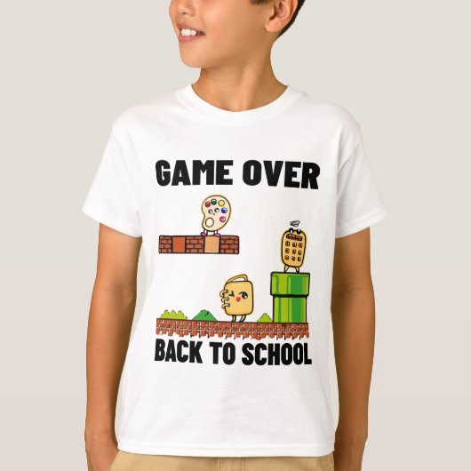 ゲームオーバー新学期 Tシャツ (正面)