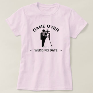 ゲームオーバー結婚Tシャツ Tシャツ