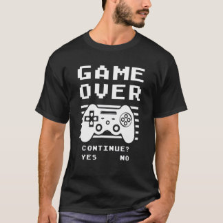 ゲームオーバー継続ゲーム Tシャツ
