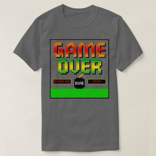ゲームオーバー1 Tシャツ (デザイン正面)