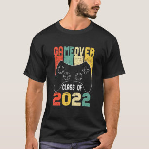 ゲームオーバー2022のクラスのビデオゲームヴィンテージの卒業生 Tシャツ