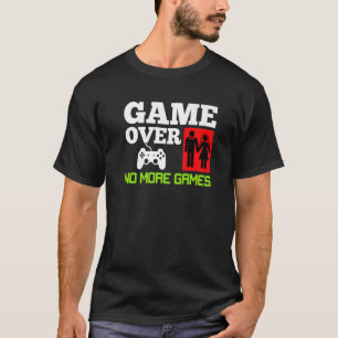 ゲームオーバー いいえ ゲーム 結婚式 バチェラーパーティー プレミアム Tシャツ
