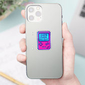 ゲームオーバー もう一度 – レトロピクセルゲーマー シール (スマートフォン)