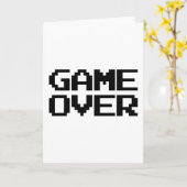 ゲームオーバー カード (黄色い花)