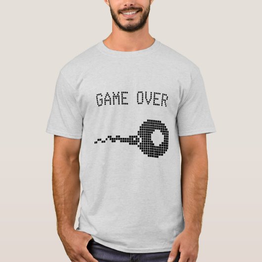ゲームオーバー!!クールパパ Tシャツ (正面)