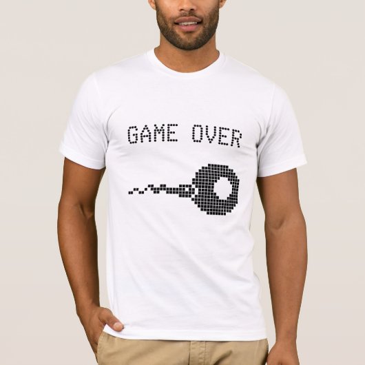 ゲームオーバー!!クールパパ Tシャツ (正面)