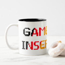 ゲームオーバー コイン投入 ツートーンマグカップ
