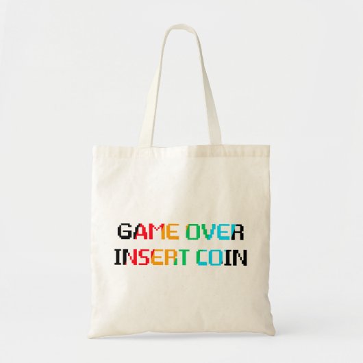 ゲームオーバー コイン投入 トートバッグ (正面)