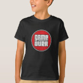 ゲームオーバー - コンピューターゲーマー Tシャツ (正面)