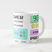 ゲームオーバー ジャンボコーヒーマグカップ (正面右)