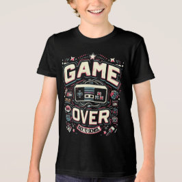 ゲームオーバー、バックトゥスクール: レトロゲーム機 トライブレンドTシャツ