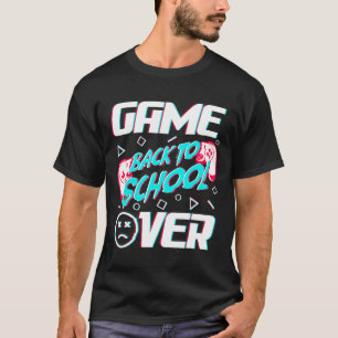 ゲームオーバー バックトゥスクール 学校の初日 教員 Tシャツ