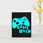 ゲームオーバー ビデオゲームプレイヤーTシャツ カード (黄色い花)