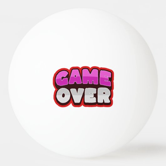 ゲームオーバー ピンポン玉 (正面)