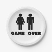 ゲームオーバー ペーパープレート (正面)