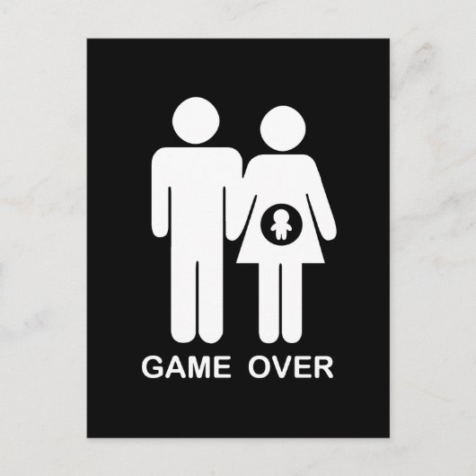 ゲームオーバー ポストカード (正面)