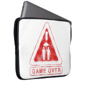 ゲームオーバー ラップトップスリーブ (正面右)