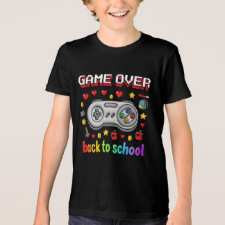 ゲームオーバー レトロゲーマーのバックトゥスクール トライブレンドTシャツ