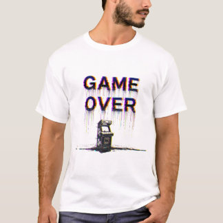 ゲームオーバー – レトロピクセルアートアーケードTシャツ Tシャツ