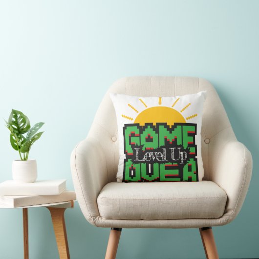 ゲームオーバー、レベルアップ クッション (椅子)