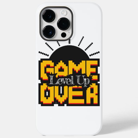 ゲームオーバー、レベルアップ Case-Mate iPhoneケース (裏面)