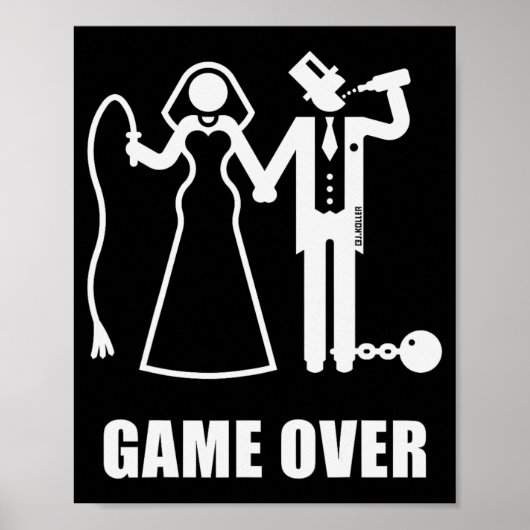 ゲームオーバー(新郎新婦ホイップビールW) ポスター (正面)