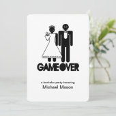 ゲームオーバー - 独身最後の日 バチェラーパーティ 招待状 (スタンド正面)