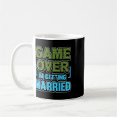 ゲームオーバー 結婚するよ 花婿 コーヒーマグカップ (左)