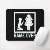 ゲームオーバー 結婚式仲間 歓楽 結婚 酒 喫煙 マウスパッド (マウス)