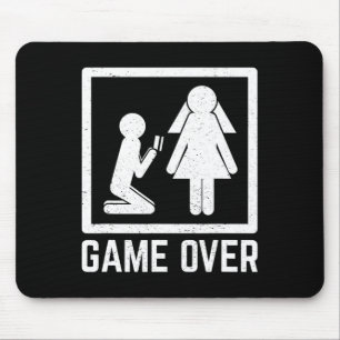 ゲームオーバー 結婚式仲間 歓楽 結婚 酒 喫煙 マウスパッド