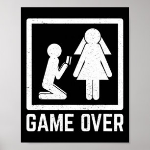 ゲームオーバー 結婚式仲間 祝賀会 酒 喫煙 ポスター