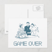 ゲームオーバー (結婚) ポストカード (正面/裏面)