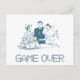 ゲームオーバー (結婚) ポストカード