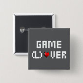 ゲームオーバー 缶バッジ (正面&裏面)