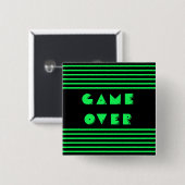 ゲームオーバー 缶バッジ (正面&裏面)