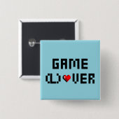 ゲームオーバー 缶バッジ (正面&裏面)