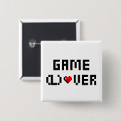 ゲームオーバー 缶バッジ (正面&裏面)