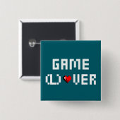 ゲームオーバー 缶バッジ (正面&裏面)