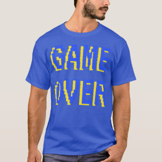 ゲームオーバー 面白いスローガン レトロゲーム 80年代 女子 Tシャツ