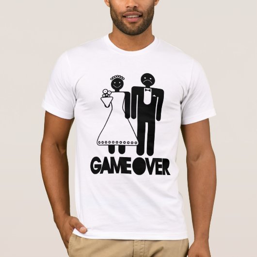 ゲームオーバー – Sad Groom Tシャツ (正面)
