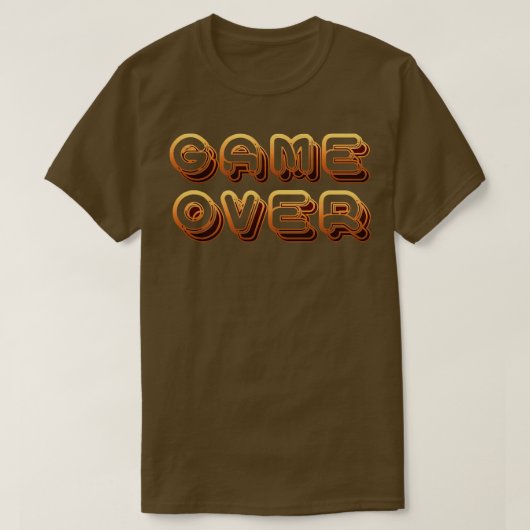 ゲームオーバー Tシャツ (デザイン正面)