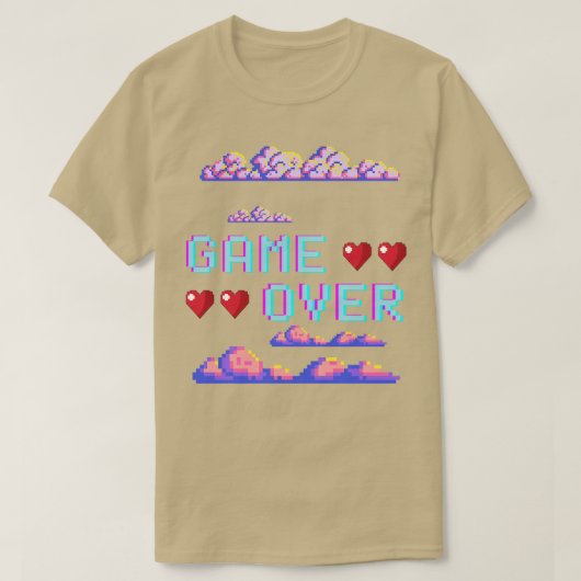 ゲームオーバー Tシャツ (デザイン正面)