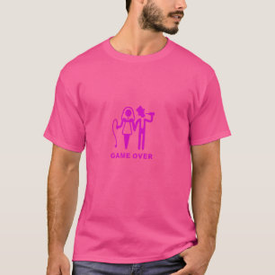 ゲームオーバーTシャツ　独身最後の夜Tシャツ　バチェラーパーティー Tシャツ